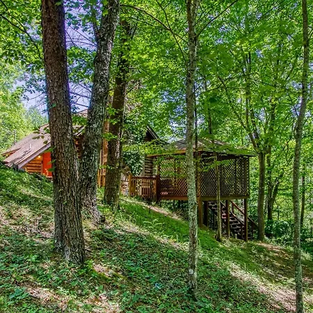 Very Private, Real Log Cabin With Hot Tub! Sevierville Exterior photo